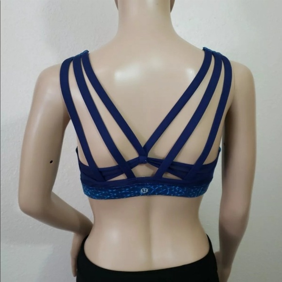 Lululemon Energy Bra (Exhale) Kayak Hero Blue - Picture 7 of 11
